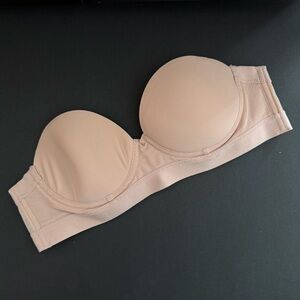 Pepper MVP Multiway Strapless Bra padded underwire 36AA without straps tan